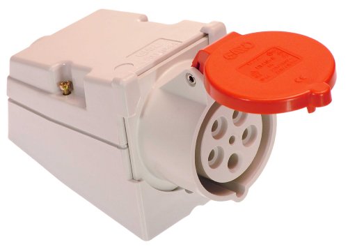 as - Schwabe CEE Steckdose Aufputz - CEE Wandsteckdose - 400 V, 32 A, 5-polig - Wanddose mit Klappdeckel - mit schlagfestem Gehäuse - mit Schraubanschlüssen - Made in Germany - IP44 - Weiß/Rot, 60432 as - Schwabe CEE Steckdose Aufputz - CEE Wandsteckdose - 400 V, 32 A, 5-polig - Wanddose mit Klappdeckel - mit schlagfestem Gehäuse - mit Schraubanschlüssen - Made in Germany - IP44 - Weiß/Rot, 60432 von as - Schwabe