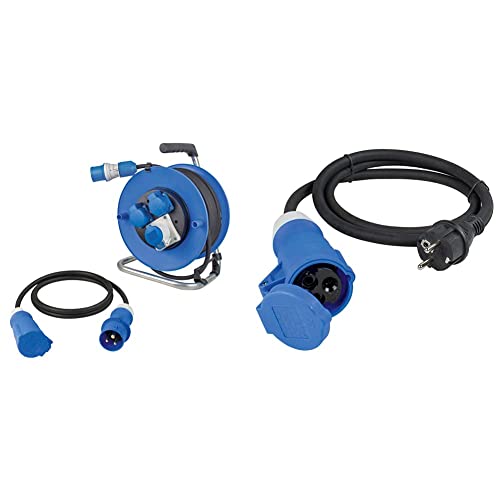 as - Schwabe Camping Duo Set, CEE Camping-Kabeltrommel + 1,5m CEE-Verlängerungsleitung 3-polig, 19700 & Camping CEE-Adapterleitung Caravan, 1,5m H07RN-F 3G2,5 mit CEE-Kupplung 60486 as - Schwabe Camping Duo Set, CEE Camping-Kabeltrommel + 1,5m CEE-Verlängerungsleitung 3-polig, 19700 & Camping CEE-Adapterleitung Caravan, 1,5m H07RN-F 3G2,5 mit CEE-Kupplung 60486 von as - Schwabe