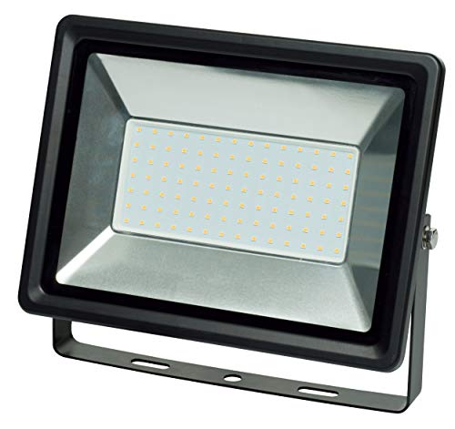 as - Schwabe OPTILINE LED Strahler 100 W, 9000 Lumen- Neutralweiß 4000K - 1 m Anschlusskabel - Wandleuchte schwenkbar - robustes Aluminium - Außenbeleuchtung wasserfest IP65, 46326 von as - Schwabe
