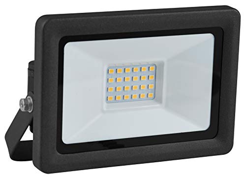 as - Schwabe OPTILINE LED Strahler 20 W, 1800 Lumen- Neutralweiß 4000K - 1 m Anschlusskabel - Wandleuchte schwenkbar - robustes Aluminium - Außenbeleuchtung wasserfest IP65, 46324 von as - Schwabe
