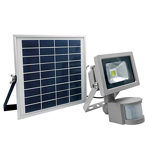 as – Schwabe SOLARLINE Solarstrahler mit Bewegungsmelder 10 W 550 Lumen - Erfassungsbereich: 12 Meter / 180° - Solarlampe für Garten & Einfahrt - Außenleuchte spritzwassergeschützt IP44, 46978 von as - Schwabe