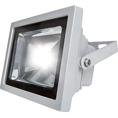 as - Schwabe 46986 Chip LED Strahler 200 W mit 2 m Zuleitung Typ H07RN-F3G1,5 (Gewerbe / Baustelle), silber, 46986 von as - Schwabe