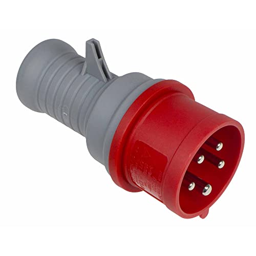 as - Schwabe Drehstrom-Prüfstecker 400V / 16A / 5-polig Starkstrom Prüfer, Diagnosestecker, 1 Stück, rot, 61477 as - Schwabe Drehstrom-Prüfstecker 400V / 16A / 5-polig Starkstrom Prüfer, Diagnosestecker, 1 Stück, rot, 61477 von as - Schwabe