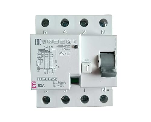 as - Schwabe Fehlerstromschutzschalter - FI-Schutzschalter - 4-polig/63 A/30 mA/Typ B - allstromsensitiv - Stoßstromfestigkeit >5.000A - max. Vorsicherung 100A - 4TE - Weiß - IP20, 62503 as - Schwabe Fehlerstromschutzschalter - FI-Schutzschalter - 4-polig/63 A/30 mA/Typ B - allstromsensitiv - Stoßstromfestigkeit >5.000A - max. Vorsicherung 100A - 4TE - Weiß - IP20, 62503 von as - Schwabe