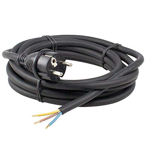 as - Schwabe Gummi-Anschlussleitung, 3 m H05RN-F 3G1,0 Verbindungskabel, Schutzkontaktstecker mit Leitung, Strom-Kabel mit Aderendhülsen, 230V, 16A, IP44, Schwarz, 60376 as - Schwabe Gummi-Anschlussleitung, 3 m H05RN-F 3G1,0 Verbindungskabel, Schutzkontaktstecker mit Leitung, Strom-Kabel mit Aderendhülsen, 230V, 16A, IP44, Schwarz, 60376 von as - Schwabe