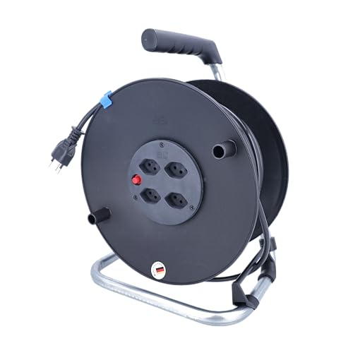 as - Schwabe Kabeltrommel 33 m - Schweizer Ausführung - H05VV-F 3G1,5-4-fach T13 - mit Thermoschutz - verzinktes Fußgestell & Haltegriff - IP20 - Made in Germany, 710125 as - Schwabe Kabeltrommel 33 m - Schweizer Ausführung - H05VV-F 3G1,5-4-fach T13 - mit Thermoschutz - verzinktes Fußgestell & Haltegriff - IP20 - Made in Germany, 710125 von as - Schwabe