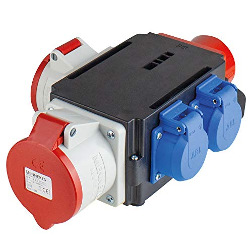 as - Schwabe MIXO Starkstromverteiler – CEE-Stecker 400V/16A/5-polig, ca. 11 kW - Starkstrom Adapter - 1x Schuko, 1x CEE 400 V 32 A 5-polig, 1x CEE 400 V 16 A 5-polig – Made Germany – IP44, 60522 as - Schwabe MIXO Starkstromverteiler – CEE-Stecker 400V/16A/5-polig, ca. 11 kW - Starkstrom Adapter - 1x Schuko, 1x CEE 400 V 32 A 5-polig, 1x CEE 400 V 16 A 5-polig – Made Germany – IP44, 60522 von as - Schwabe