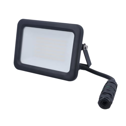 as - Schwabe Optiline LED Strahler 50W 6000 Lumen - 4000K neutralweiß - über 40.000 h Lebensdauer - Abstrahlwinkel: 120° - 15 cm Leitung mit Schnellanschlussadapter - Außenleuchte IP65, 46661 von as - Schwabe