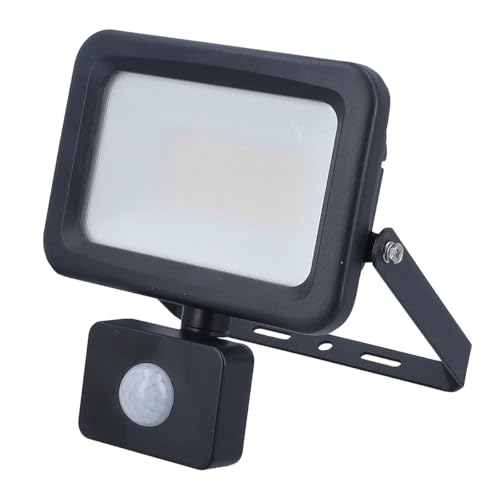 as - Schwabe Optiline LED Strahler mit Bewegungsmelder 30W 3600 Lumen - 4000K - über 40.000 h Lebensdauer - Abstrahlwinkel: 120° - 15 cm Leitung mit Schnellanschlussadapter - Außenleuchte IP44, 46670 von as - Schwabe