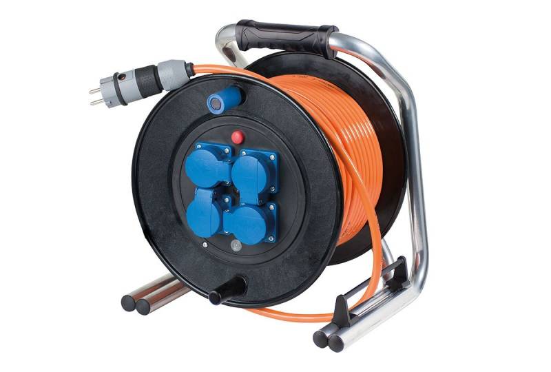 as - Schwabe Pan­zer-Voll­gum­mi Ka­bel­trom­mel Kabeltrommel (Schutzkontaktstecker) von as - Schwabe