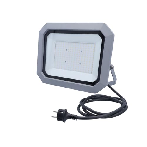 as - Schwabe SLIMLINE PRO Chip LED Strahler 120W 15.600 Lumen - 4000K neutralweiß - OSRAM-LED - IP65 Aluminiumgehäuse - Außenleuchte schwenkbar - 2 m Leitung mit Schutzkontaktstecker - IP44, 46422 von as - Schwabe