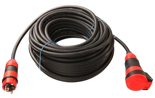 as - Schwabe Verlängerungsleitung 10 m H07RN-F 3G1,5 mit SchukoUltra Pro, extrem robust, Verlängerungskabel für Einsatz im Aussenbereich, Baustelle, Gewerbe, Industrie, schwarz/rot, IP54, 62250 as - Schwabe Verlängerungsleitung 10 m H07RN-F 3G1,5 mit SchukoUltra Pro, extrem robust, Verlängerungskabel für Einsatz im Aussenbereich, Baustelle, Gewerbe, Industrie, schwarz/rot, IP54, 62250 von as - Schwabe