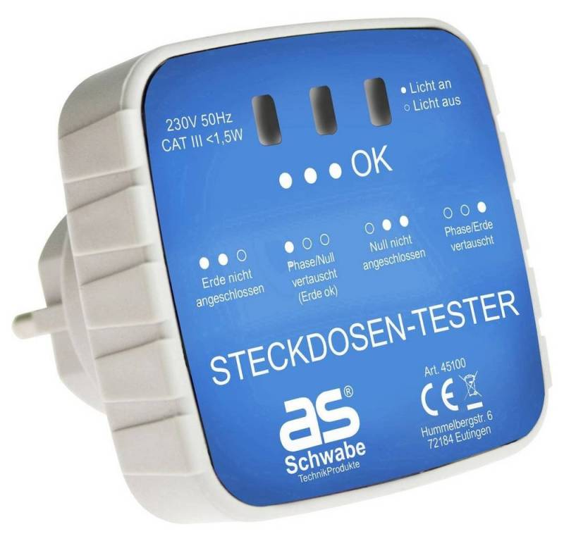 as - Schwabe Spannungsprüfer Anschluss-Prüfstecker 45100 as - Schwabe Spannungsprüfer Anschluss-Prüfstecker 45100 von as - Schwabe