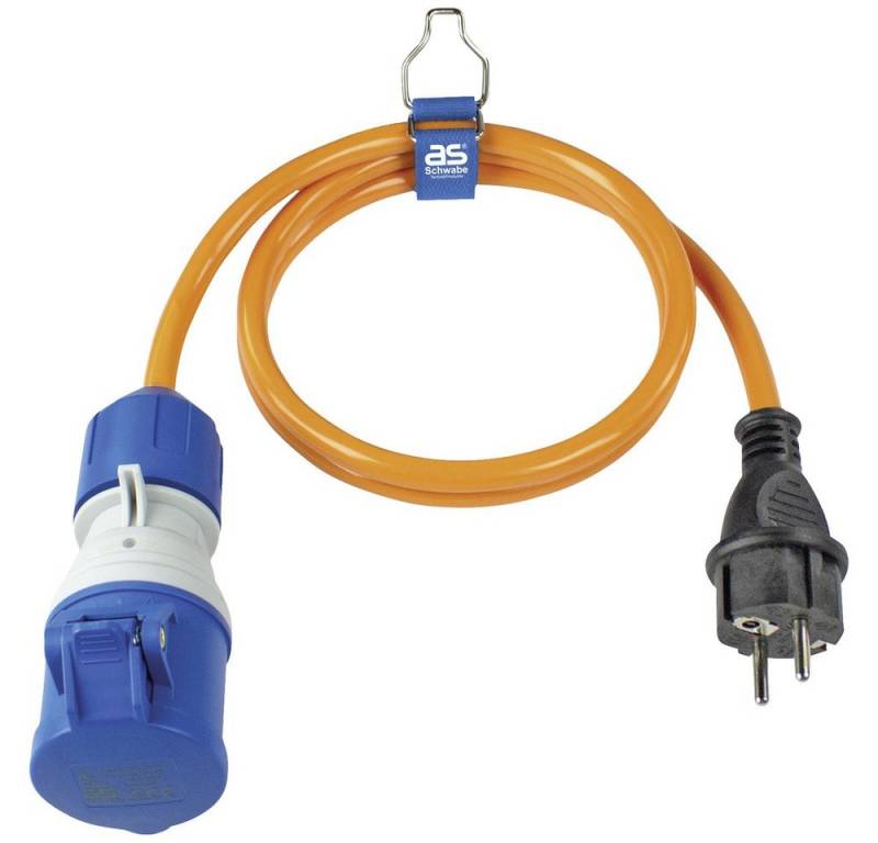 as - Schwabe Steckdose AS Schwabe H07BQ-F 3G2,5 62434 CEE Adapterkabel 16 A 3polig 1 St. von as - Schwabe
