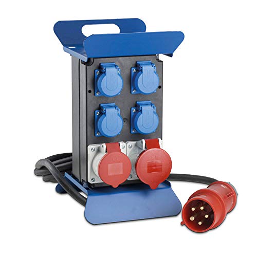 as - Schwabe Tragbarer Stromverteiler STECKY 2 - CEE Stecker 400V/32A/5polig - 4x Schuko und CEE Steckdose 32A und 16A – Mobiler Adapter – Verteiler für Innen & Außen – IP44 – Made in Germany, 60506 as - Schwabe Tragbarer Stromverteiler STECKY 2 - CEE Stecker 400V/32A/5polig - 4x Schuko und CEE Steckdose 32A und 16A – Mobiler Adapter – Verteiler für Innen & Außen – IP44 – Made in Germany, 60506 von as - Schwabe
