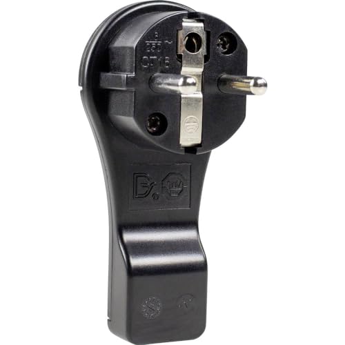 as - Schwabe Flachstecker - Schutzkontaktstecker mit doppeltem Schutzkontakt - Anschluss Leitungen bis max. 1,5mm² - extrem flach - einfaches Herausziehen durch Bügel - 230V/16A - IP20, Schwarz, 45039 as - Schwabe Flachstecker - Schutzkontaktstecker mit doppeltem Schutzkontakt - Anschluss Leitungen bis max. 1,5mm² - extrem flach - einfaches Herausziehen durch Bügel - 230V/16A - IP20, Schwarz, 45039 von as - Schwabe