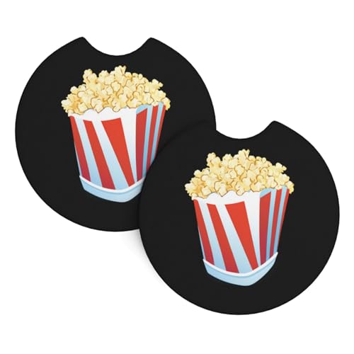 Auto-Untersetzer mit Aufdruck „Leckeres Butterpopcorn, 2er-Pack – langlebig, wasserdicht, geruchsneutral, leicht zu reinigen – Auto-Innenausstattung für Damen und Herren Auto-Untersetzer mit Aufdruck „Leckeres Butterpopcorn, 2er-Pack – langlebig, wasserdicht, geruchsneutral, leicht zu reinigen – Auto-Innenausstattung für Damen und Herren von asbwuo