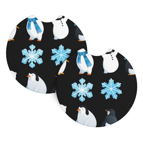 Auto-Untersetzer mit arktischen Tiermotiven, 2er-Pack – langlebig, wasserdicht, geruchsneutral, leicht zu reinigen – Auto-Innenausstattung für Damen und Herren Auto-Untersetzer mit arktischen Tiermotiven, 2er-Pack – langlebig, wasserdicht, geruchsneutral, leicht zu reinigen – Auto-Innenausstattung für Damen und Herren von asbwuo