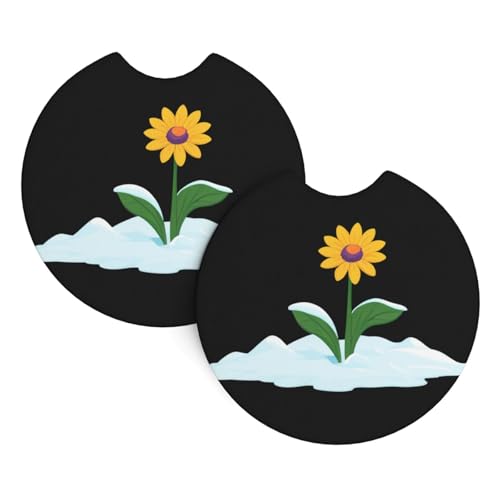 Bedruckte Auto-Untersetzer mit der Aufschrift „Eine Blume steckt in einem Schneehaufen, 2er-Pack – langlebig, wasserdicht, geruchsneutral, leicht zu reinigen – Auto-Innenausstattung für Damen und He Bedruckte Auto-Untersetzer mit der Aufschrift „Eine Blume steckt in einem Schneehaufen, 2er-Pack – langlebig, wasserdicht, geruchsneutral, leicht zu reinigen – Auto-Innenausstattung für Damen und He von asbwuo