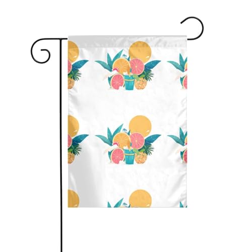 Buntes Sommerbild, Gartenflagge, Hofdekoration, 30,5 x 45,7 cm, für Garten, Terrasse, Balkon von asbwuo