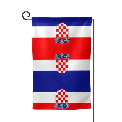 Flagge der Republik Kroatien, Flaggen für draußen – langlebige Hofflagge, Sommerdekoration, perfekt für Garten und Terrasse im Freien von asbwuo