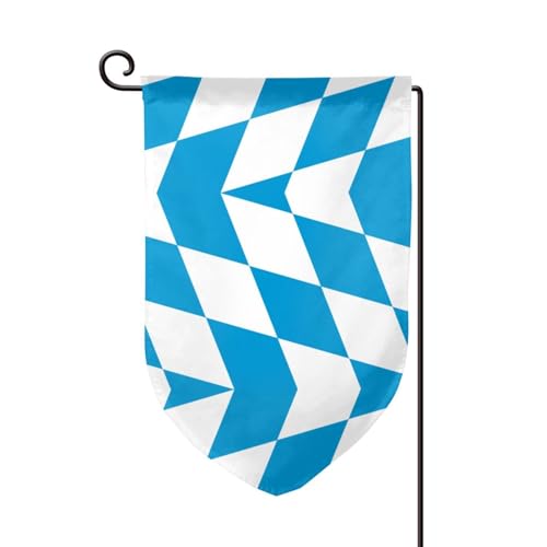 Flagge der bayerischen Rautenvariante. Flaggen für draußen – langlebige Hofflagge, Sommerdekor, perfekt für Garten und Terrasse im Freien von asbwuo