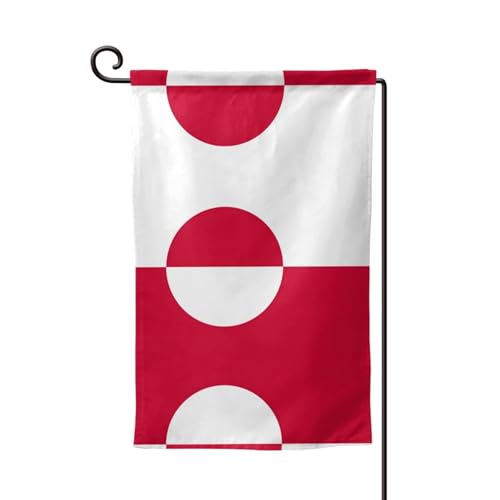 Grönland-Flagge, Flaggen für draußen – langlebige Hofflagge, Sommerdekoration, perfekt für Garten und Terrasse im Freien von asbwuo