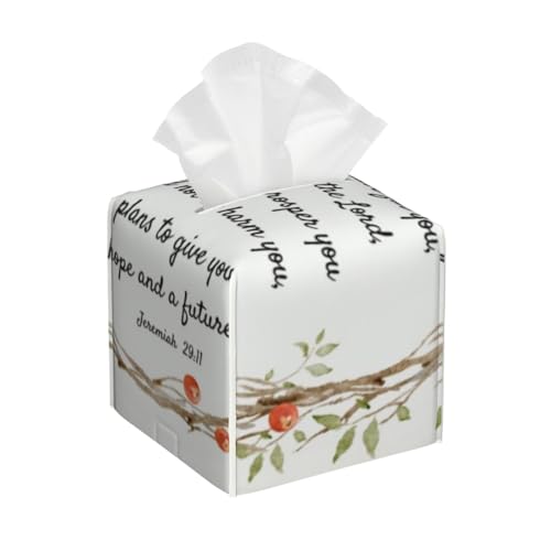 Jeremia 29 11 Denn ich kenne die Pläne, die ich für Dich Habe. Quadratische Taschentuchbox-Abdeckung, kubische Taschentuchbox, Dekoration auf Esstisch und Badezimmer, Büro Jeremia 29 11 Denn ich kenne die Pläne, die ich für Dich Habe. Quadratische Taschentuchbox-Abdeckung, kubische Taschentuchbox, Dekoration auf Esstisch und Badezimmer, Büro von asbwuo