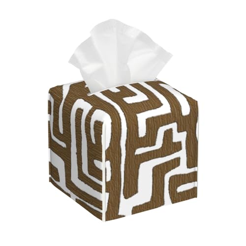 Kuba_Cloth Grafische quadratische Taschentuchbox-Abdeckung, kubische Taschentuchbox, Dekoration auf Esstisch und Badezimmer, Büro Kuba_Cloth Grafische quadratische Taschentuchbox-Abdeckung, kubische Taschentuchbox, Dekoration auf Esstisch und Badezimmer, Büro von asbwuo