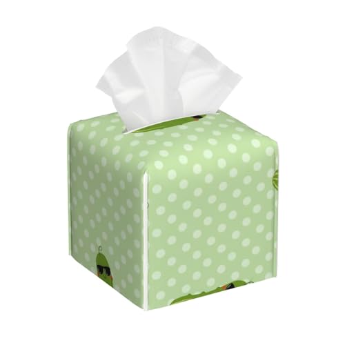 Niedliche grüne quadratische Taschentuchbox aus Leder in Pickle-Optik – Badezimmer-Waschtisch, Nachttisch & Arbeitsplatte, Elegantes Home-Office-Dekor Niedliche grüne quadratische Taschentuchbox aus Leder in Pickle-Optik – Badezimmer-Waschtisch, Nachttisch & Arbeitsplatte, Elegantes Home-Office-Dekor von asbwuo