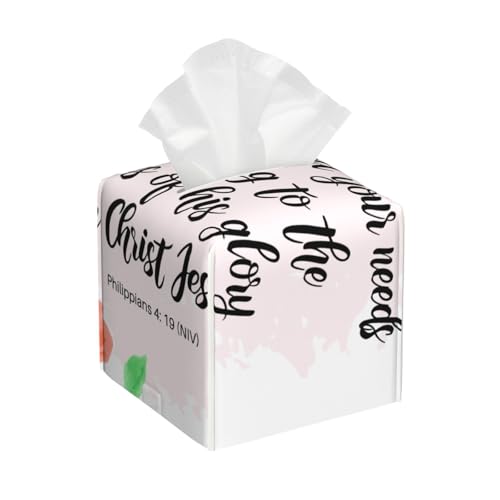 Philipper 419 Quadratische Taschentuchbox-Abdeckung, kubische Taschentuchbox, Dekoration auf Esstisch und Badezimmer, Büro von asbwuo