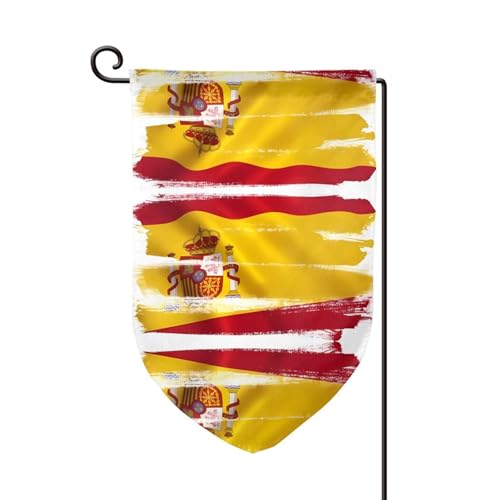 Spanien-Flagge für draußen – langlebige Hofflagge, Sommerdekoration, perfekt für Garten und Terrasse im Freien von asbwuo