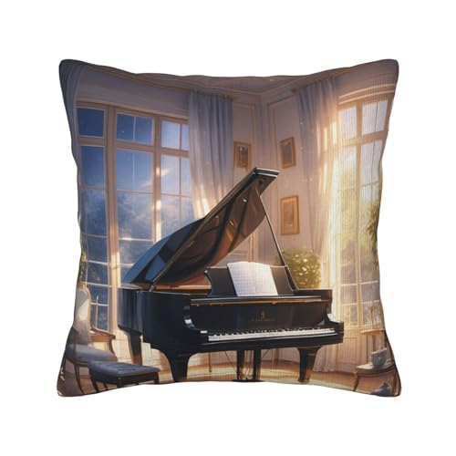 Starlit Symphony Bedruckte quadratische Dekokissen mit weichen Kissenbezügen, Kissenbezug mit Einsätzen für die Dekoration von Sofa und Schlafzimmer zu Hause von asbwuo