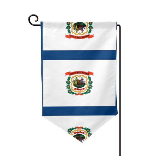 West Virginia-Flagge für draußen – langlebige Hofflagge, Sommerdekoration, perfekt für Garten und Terrasse im Freien von asbwuo