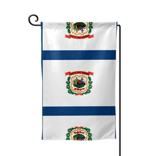 West Virginia-Flagge für draußen – langlebige Hofflagge, Sommerdekoration, perfekt für Garten und Terrasse im Freien von asbwuo