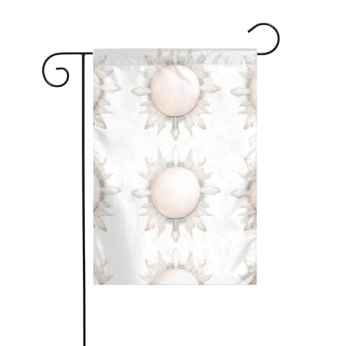 Wunderschöne Gartenflagge mit Perlensonne, Hofdekoration, 30,5 x 45,7 cm, für Garten, Terrasse, Balkon von asbwuo