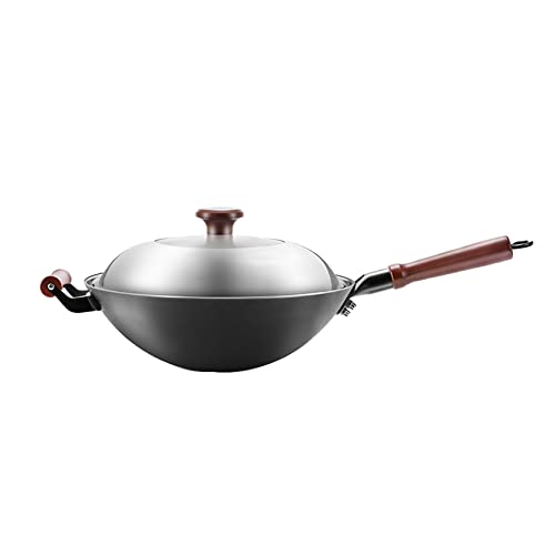 asdchZen Antihaftbeschichteter Chinesischer Wok Mit Deckel Und Griff 32 cm asdchZen Antihaftbeschichteter Chinesischer Wok Mit Deckel Und Griff 32 cm von asdchZen