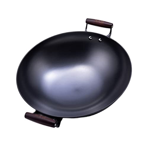 asdchZen Doppelohr-Wok Aus Gusseisen, Haushalts-Wok Aus Gusseisen, 36 cm asdchZen Doppelohr-Wok Aus Gusseisen, Haushalts-Wok Aus Gusseisen, 36 cm von asdchZen
