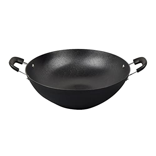 asdchZen Gusseisen-Doppelohr-Wok, Großer Eisentopf, 42 cm asdchZen Gusseisen-Doppelohr-Wok, Großer Eisentopf, 42 cm von asdchZen
