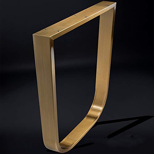 asdchZen Möbelbeine Esstischbeine Hochleistungs-Schreibtischbeine Edelstahl-Möbelersatz-Stützfüße Quadratisches Industriebein 72 cm (Gold).. von asdchZen
