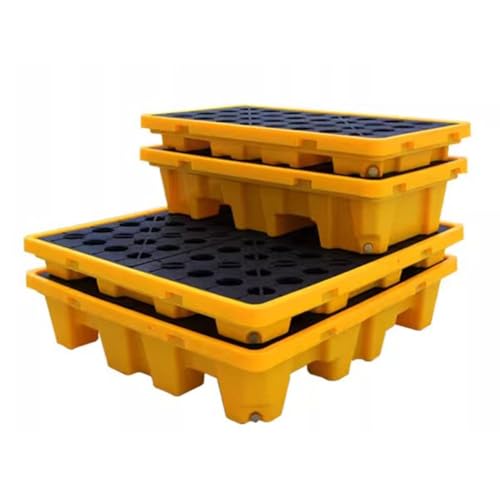 asdchZen Öltank-Auffangwanne, Plattform Zur Auffangwanne Für Fässer, Auslaufsichere Kunststoffpalette Für Gabelstapler, Paletten-Ölfass-Auffangwanne, Gelb, 49 * 35 * 9 cm asdchZen Öltank-Auffangwanne, Plattform Zur Auffangwanne Für Fässer, Auslaufsichere Kunststoffpalette Für Gabelstapler, Paletten-Ölfass-Auffangwanne, Gelb, 49 * 35 * 9 cm von asdchZen