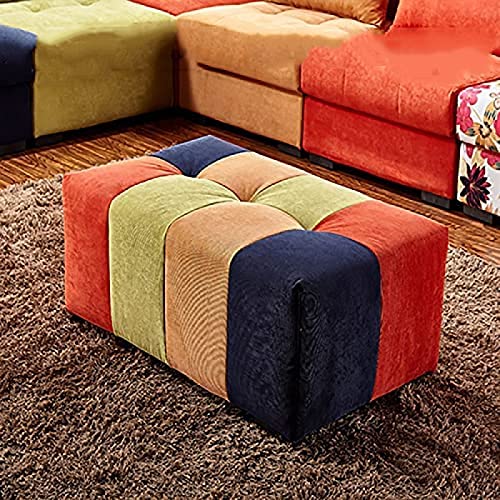 asdchZen Ottomane Fürs Wohnzimmer, Gepolsterter Sofahocker Aus Cord, Waschbarer Rechteckiger Bank-Schuhhocker Fürs Wohnzimmer Und Schlafzimmer, 80 X 40 X 40 cm, 70 X 40 X 40 cm von asdchZen