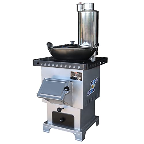 asdchZen Stand-Holzofen Mit Beheiztem Wassertank, Multifunktionaler Rauchfreier Gusseisenofen Zum Heizen Und Kochen, Tragbar Mit Kaminrohr Und Handgefertigtem Wok, Fest, Fest asdchZen Stand-Holzofen Mit Beheiztem Wassertank, Multifunktionaler Rauchfreier Gusseisenofen Zum Heizen Und Kochen, Tragbar Mit Kaminrohr Und Handgefertigtem Wok, Fest, Fest von asdchZen