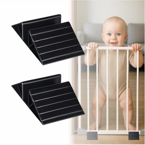 Dreieckiger Stabilisator für Haustiergitter, Anti-Kick-Sturzprävention, Verstärkung, Kartenschlitz für 1,2 cm Zaun, Barriere, Treppengeländer (6) von asdmm