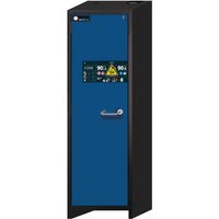 asecos® Sicherheitsschrank Typ 90 für Lithium-Ionen-Batterien ION-CORE-STORE, HxBxT 1953x599x615 mm, 5x gelochte Fachböden, 1x Bodenauffangwanne von asecos®