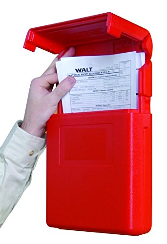 ASECOS 33904 Dokumentenbox aus Polyethylen, rot, Öffnung oben von asecos
