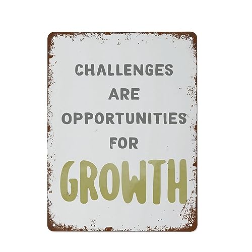 Blechschild "Challenges are Opportunities for Growth Growth Opportunities Classroom Nursery Playroom Children's Emotional Humor Irony Funny Retro Tin Sign Garage Dorm Bar Farmhouse Hallway 20,3 x 30,5 Blechschild "Challenges are Opportunities for Growth Growth Opportunities Classroom Nursery Playroom Children's Emotional Humor Irony Funny Retro Tin Sign Garage Dorm Bar Farmhouse Hallway 20,3 x 30,5 von asfqweff
