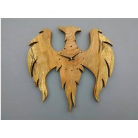 Steigende Phoenix-Uhr, Die Mit Meinen Bloßen Händen Auf Dem Höchstmöglichen Standard Handgefertigt Ist, Und Keine Cnc - Oder Lasermaschinen Sind von ashmacdesignz
