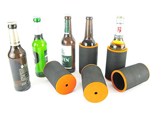asiahouse24 (5er Set 0,33L Flaschenkühler Schwarz - Getränkekühler - Bierkühler - Flaschenkühler für alle genormten 0,33l (5er Set 0,33L Flaschenkühler Schwarz, 0,33L Lange Flasche) von asiahouse24