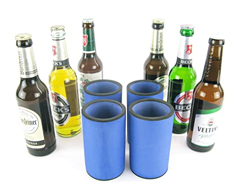 asiahouse24 4X Blaue Getränkekühler - Bierkühler - Flaschenkühler für Lange 0,33L Bierflaschen aus bestem 5-6mm dicken Neopren für Beste Kühlung - Qualitätskühler Modell 2023 asiahouse24 4X Blaue Getränkekühler - Bierkühler - Flaschenkühler für Lange 0,33L Bierflaschen aus bestem 5-6mm dicken Neopren für Beste Kühlung - Qualitätskühler Modell 2023 von asiahouse24